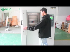 Como esta câmara climática lida com mudanças rápidas de temperatura para testes de choque térmico?