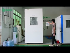 Veja como a câmara de teste de poeira os coloca no teste IP6X!