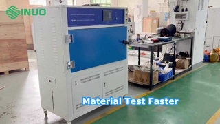 Procurando uma câmara de teste de intemperismo UV confiável para atender aos padrões ISO 4892-3?