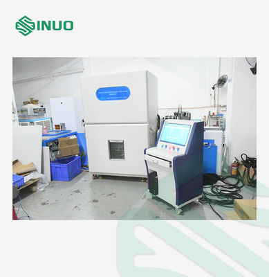 qualidade Câmara de ensaio de esmagamento e penetração de unhas da bateria Equipamento de ensaio de segurança da bateria 300kN Fábrica