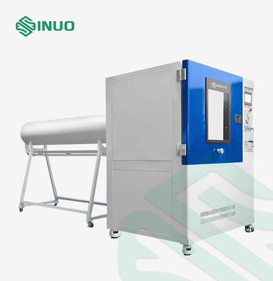 A mangueira horizontal do equipamento de testes do ingresso da água de IPX5 IPX6 provê de bocal o pulverizador de água do IEC 60529